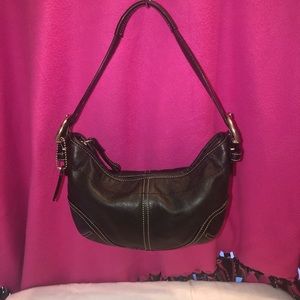 Coach Small Black Leather Purse